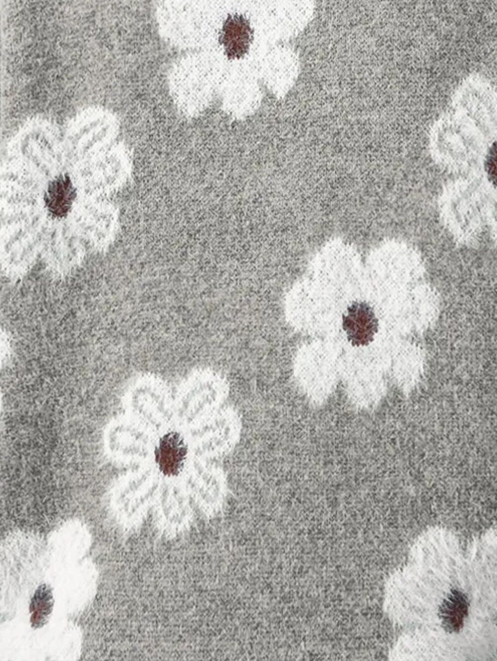 Wildflower Half Zip Pullover - Gray - Picture 4 of 5